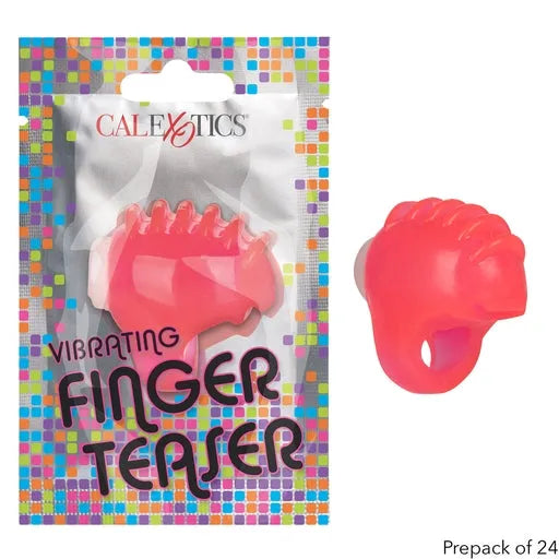 Foil Pack Vibrating Finger Teaser- Pink