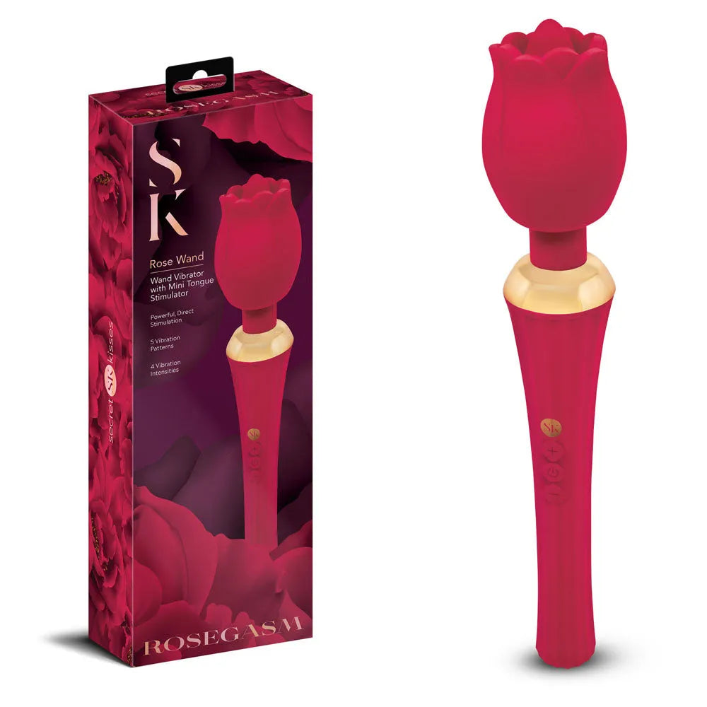 Secret Kisses Rosegasm Rose Wand - Take A Peek