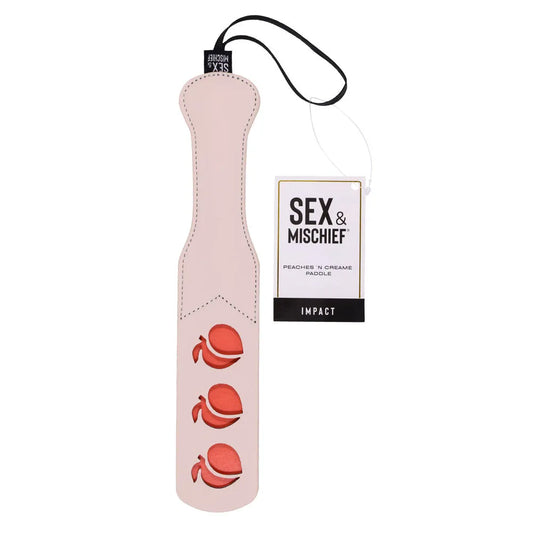 Sex & Mischief Peaches n CreaMe Impression Paddle - Take A Peek