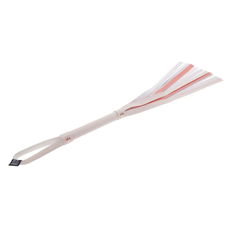 Sex & Mischief Peaches n CreaMe Stripe Flogger - Peach 80 cm Flogger Whip