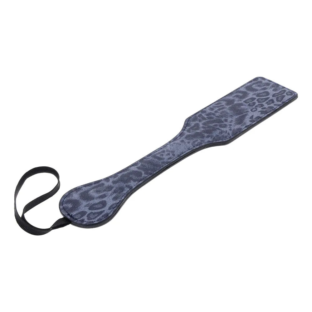 Sex & Mischief Cougar Studded Paddle - Navy  Paddle with Gold Studs