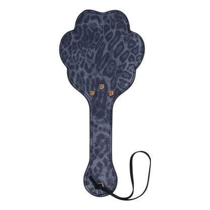 Sex & Mischief Cougar Paw Paddle - Navy /Gold Spanking Paddle