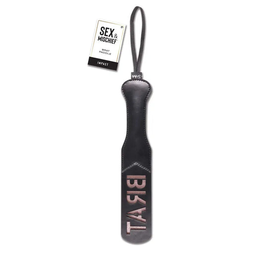 Sex & Mischief Brat Paddle - Take A Peek