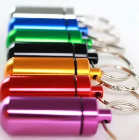 Keyring Pill Holder Stash