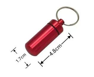 Keyring Pill Holder Stash