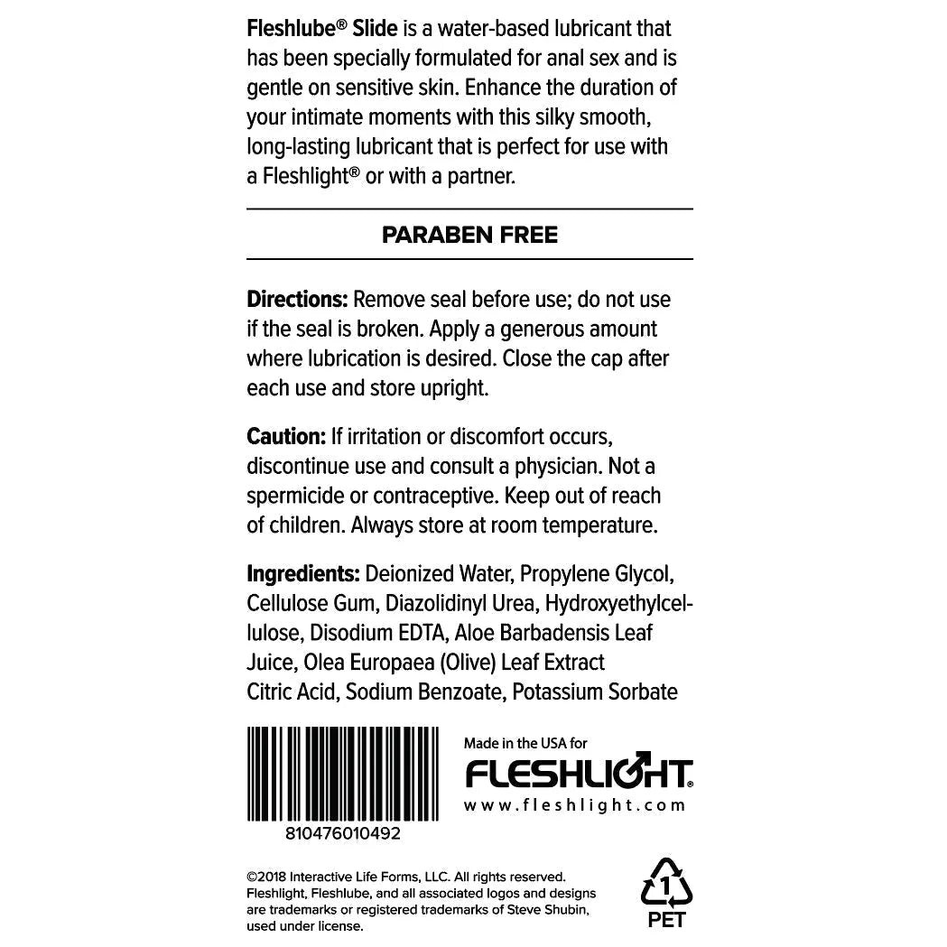 Fleshlube Slide 8 oz / 250 ml - Take A Peek