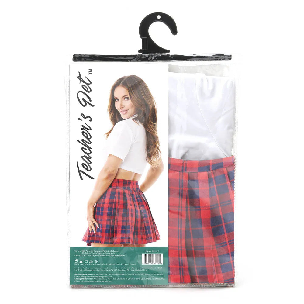 TEACHERS PET School Girl Costume 2 Pc Set - Take A Peek