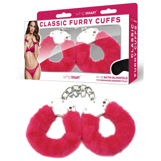 WhipSmart Classic Furry Cuffs - Hot - Take A Peek