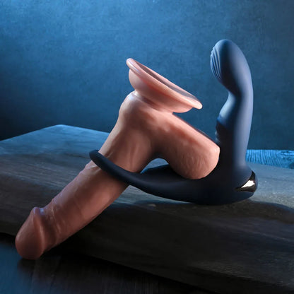 Zero Tolerance BY ALL MEANS -  13.4 cm USB Rechargeable Prostate Massager with Cock Ring