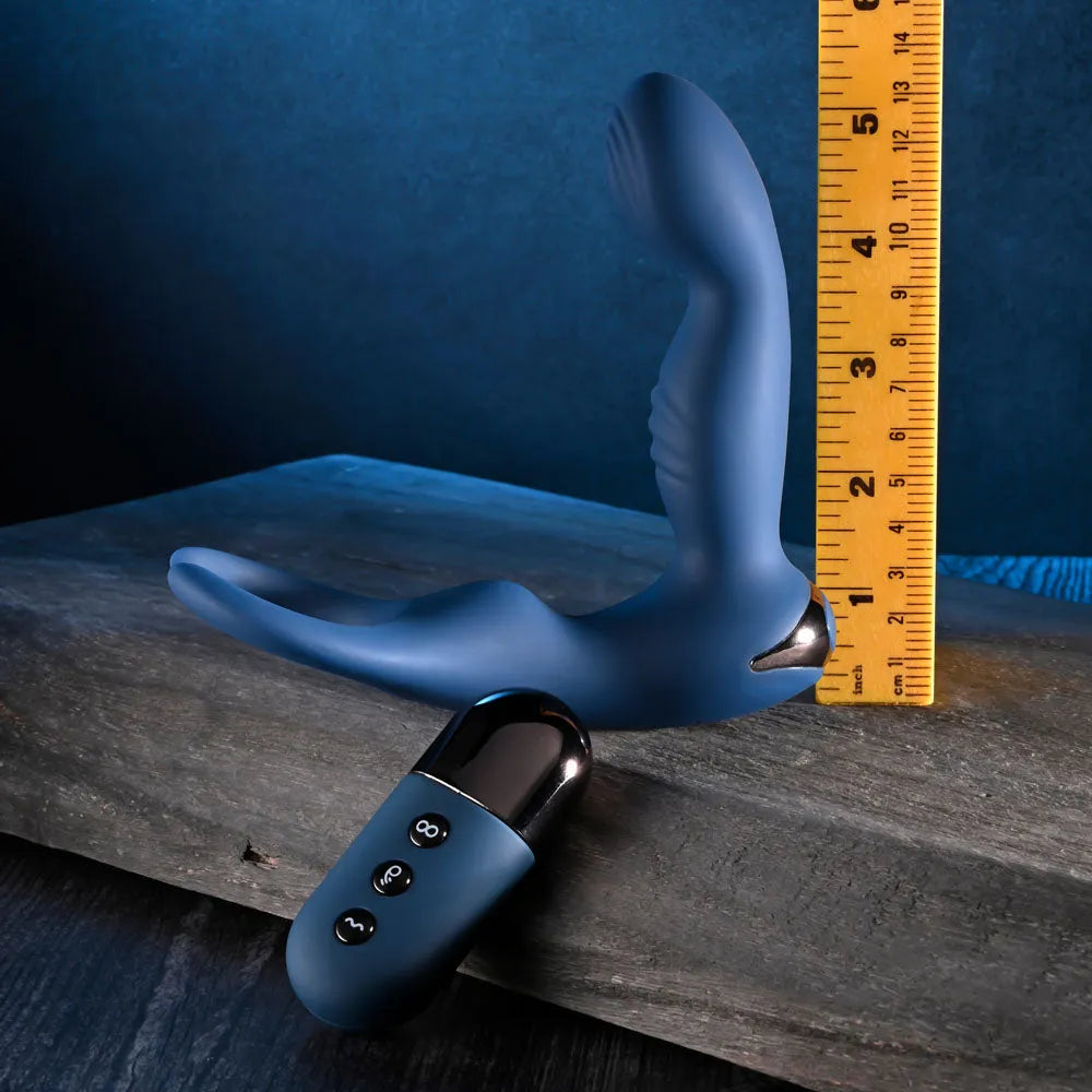 Zero Tolerance BY ALL MEANS -  13.4 cm USB Rechargeable Prostate Massager with Cock Ring