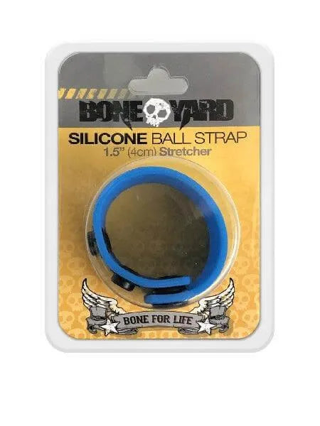 Boneyard 1.5inch Silicone Ball Strap - 3 Snap - Blue - Take A Peek