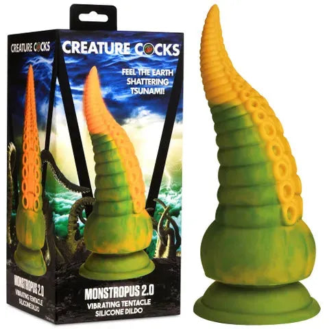 Creature Cocks Monstropus 2.0 Vibrating Tentacled Monster Silicone Dildo - Take A Peek