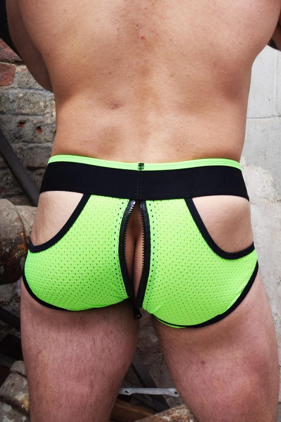 MONEYMAKER BRIEF NEON GREEN - Take A Peek