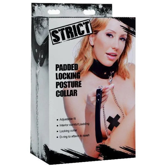 Padded Locking Posture Collar - Take A Peek