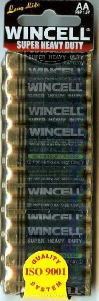 Wincell Super Heavy Duty AA Shrink 10Pk Battery - Take A Peek