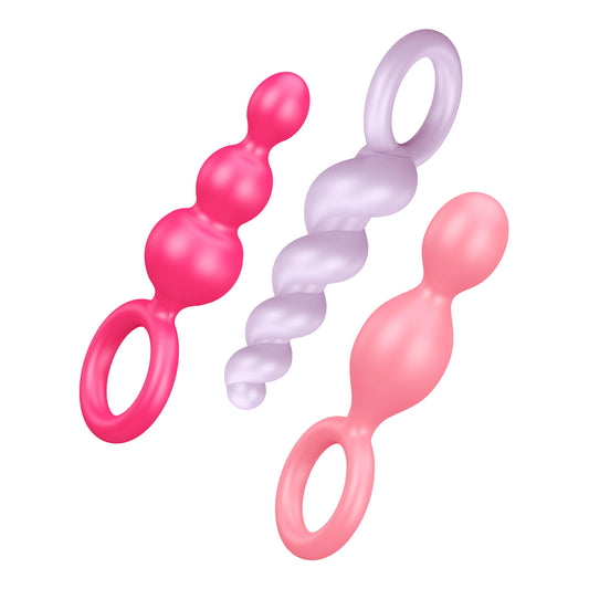 Satisfyer Plugs Booty Call 3 Pc Colour - Take A Peek