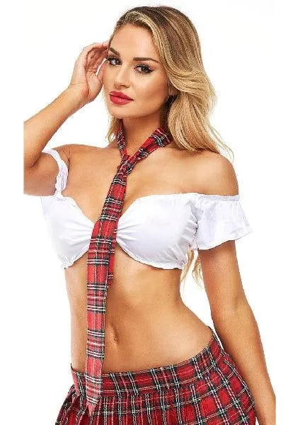 Sexy School Girl Tie Red - Take A Peek