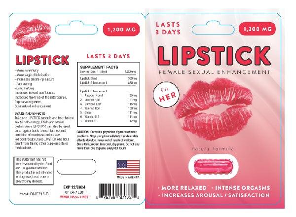 Lipstick Female Libido Single Pill - Take A Peek