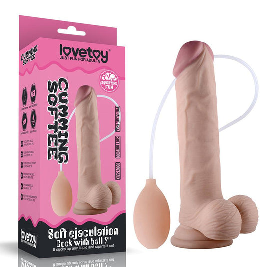 Soft Ejaculation Cock With Ball 9in - Take A Peek