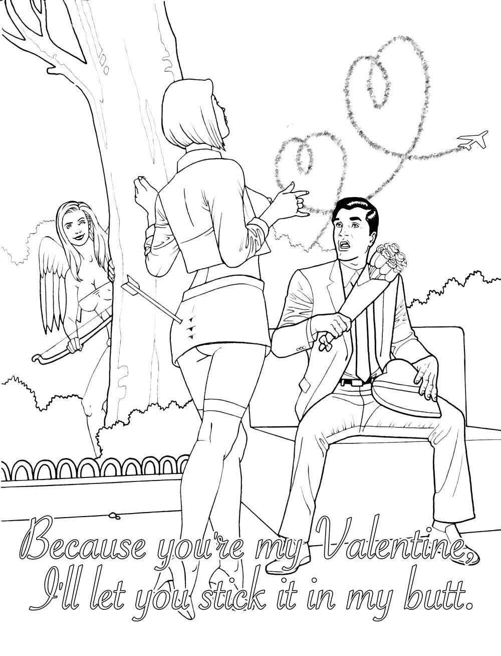 My Naughty Valentine Colouring Book - Take A Peek