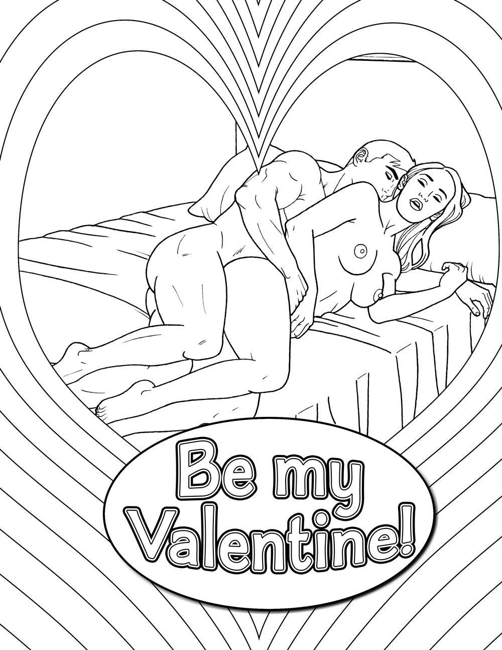 My Naughty Valentine Colouring Book - Take A Peek