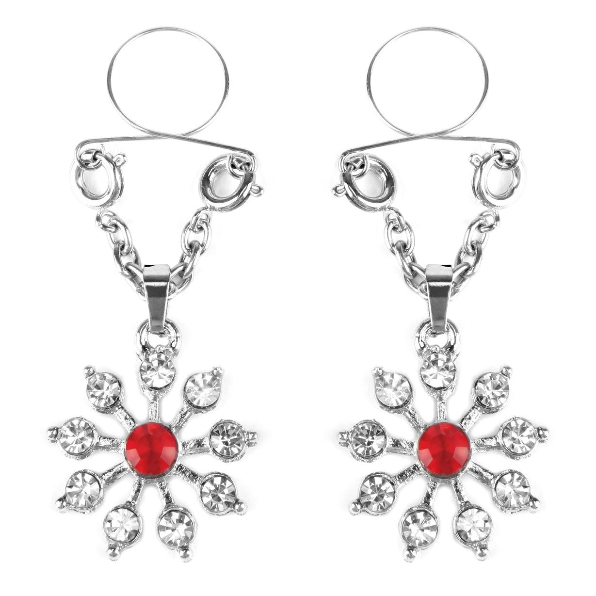 Ruby and Diamond Star Nipple Jewellery - Take A Peek