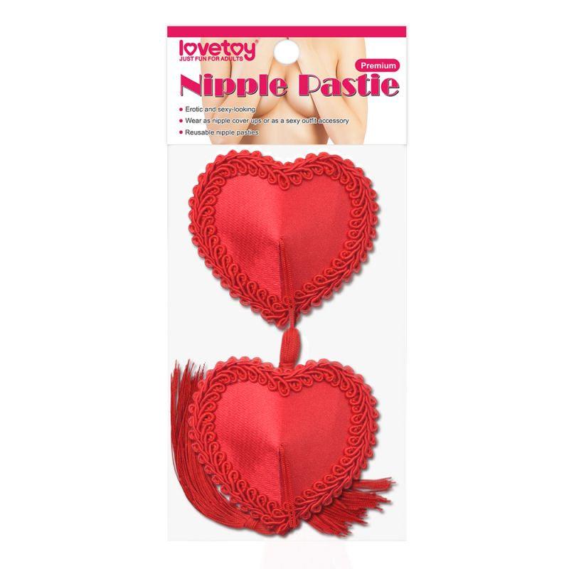 Reusable Red Heart Tassels Nipple Pasties - Take A Peek