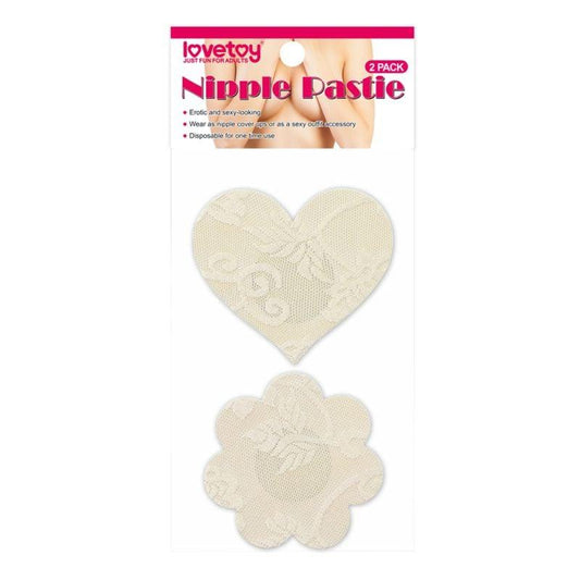 Lace Heart and Flower Nipple Pasties Twin Pack - Take A Peek