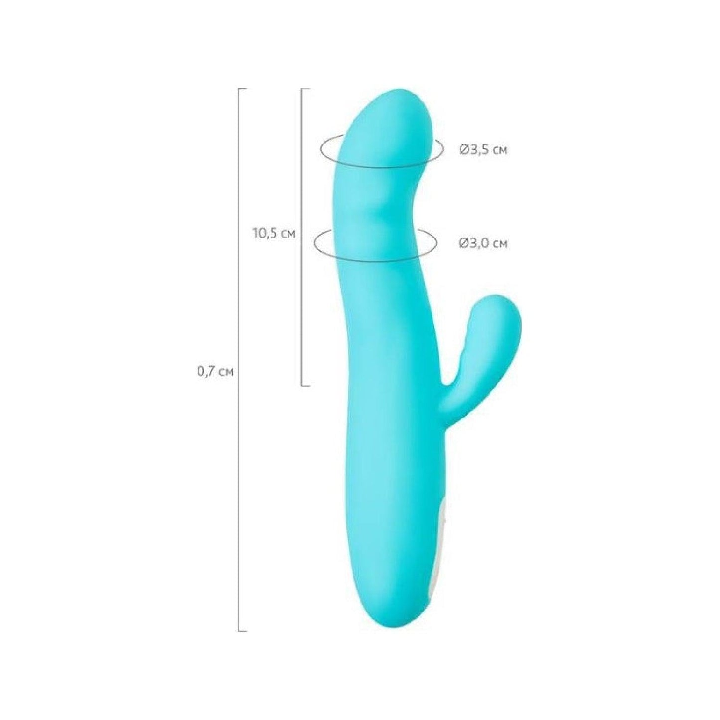 JOS Merry Swirl Rotating Shaft Rabbit Vibrator Blue - Take A Peek