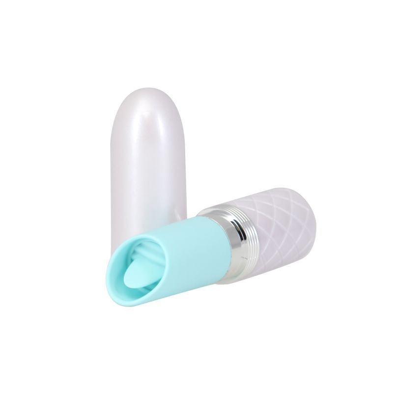 Pillow Talk Lusty Flickering Massager Teal - Take A Peek