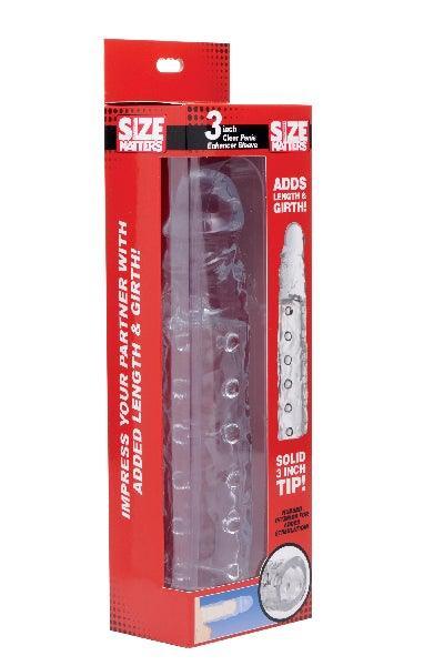 3 Inch Clear Penis Enhancer Sleeve - Take A Peek