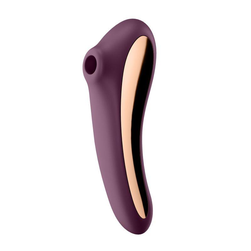 Satisfyer Dual Kiss Wine Red - Take A Peek