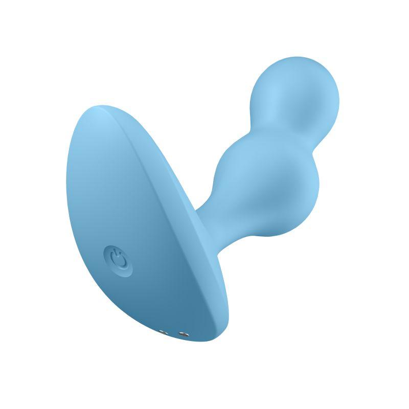 Satisfyer Deep Diver Vibrating Connect App Anal Plug Blue - Take A Peek