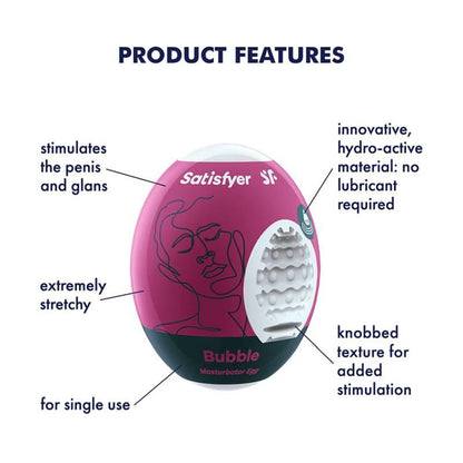 Satisfyer Masturbator Egg Bubble - Take A Peek