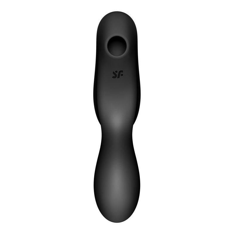 Satisfyer Curvy Trinity 2 Insertable Air Pulse Vibrator Black - Take A Peek