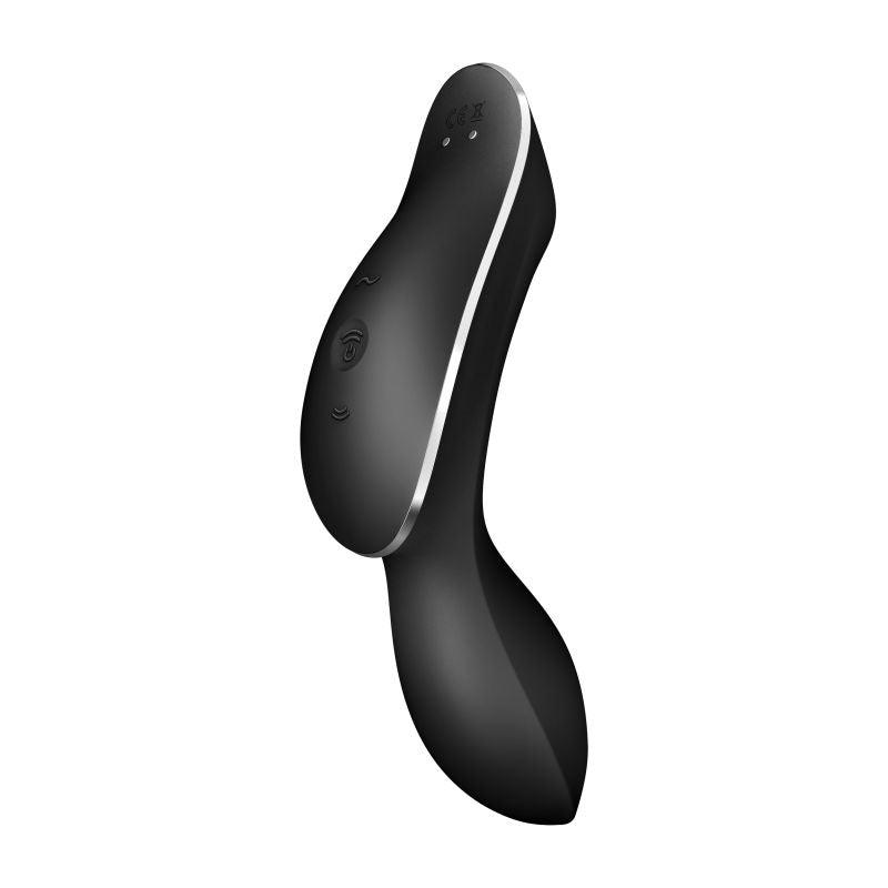 Satisfyer Curvy Trinity 2 Insertable Air Pulse Vibrator Black - Take A Peek