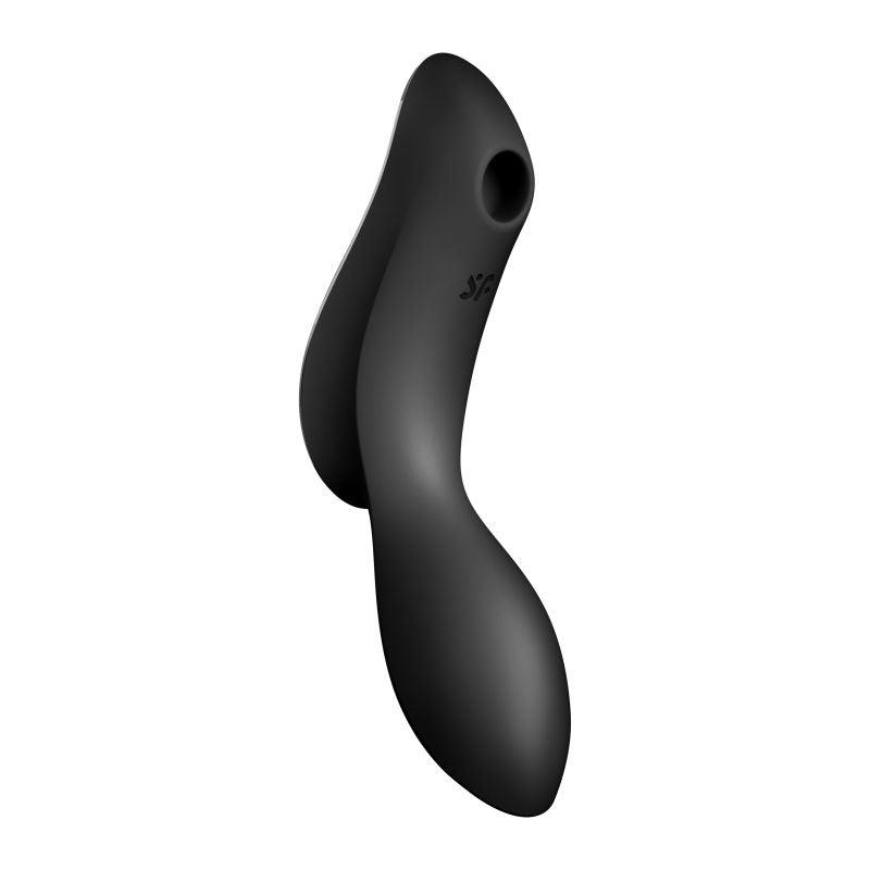 Satisfyer Curvy Trinity 2 Insertable Air Pulse Vibrator Black - Take A Peek