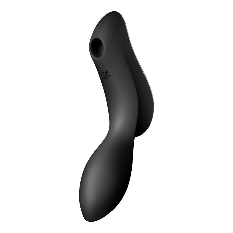 Satisfyer Curvy Trinity 2 Insertable Air Pulse Vibrator Black - Take A Peek