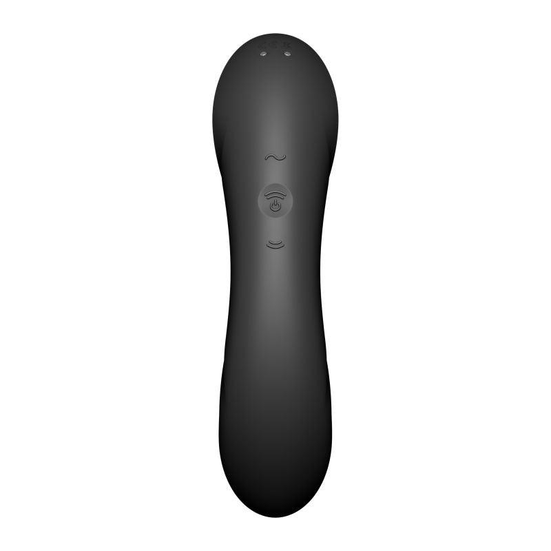 Satisfyer Curvy Trinity 4 Insertable Air Pulse Vibrator Black - Take A Peek