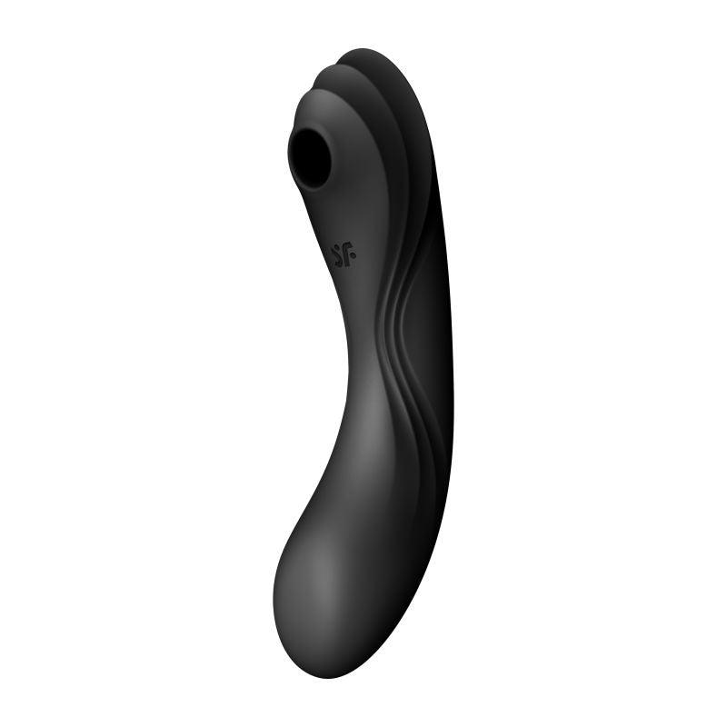 Satisfyer Curvy Trinity 4 Insertable Air Pulse Vibrator Black - Take A Peek