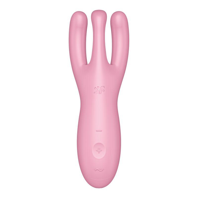 Satisfyer Threesome 4 Connect App Layon Vibrator Pink - Take A Peek