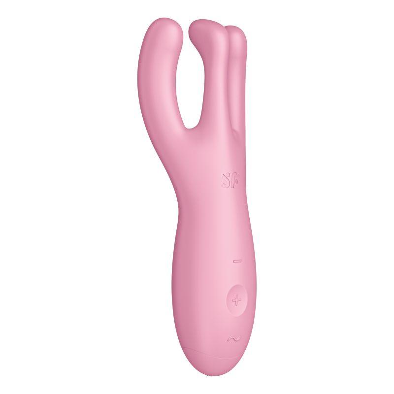 Satisfyer Threesome 4 Connect App Layon Vibrator Pink - Take A Peek