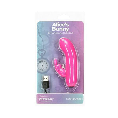 Alices Bunny Rechargeable Bullet w Rabbit Sleeve Pink - Take A Peek