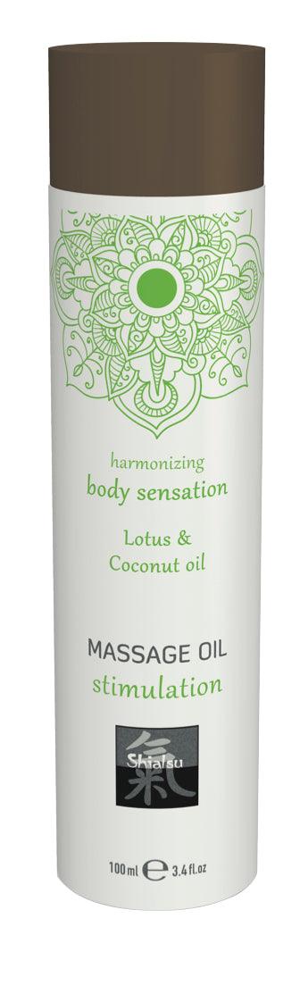 Shiatsu Massage Oil Stimulation Lotus And Coconut Oil 100ml - Take A Peek