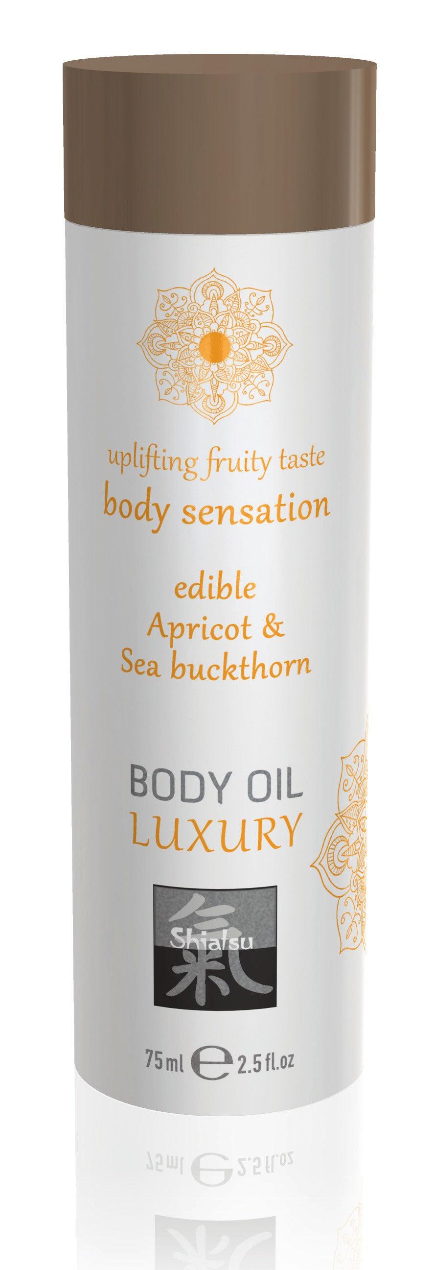 Shiatsu Luxury Body Oil Edible Apricot and Sea Buckthorn - Take A Peek