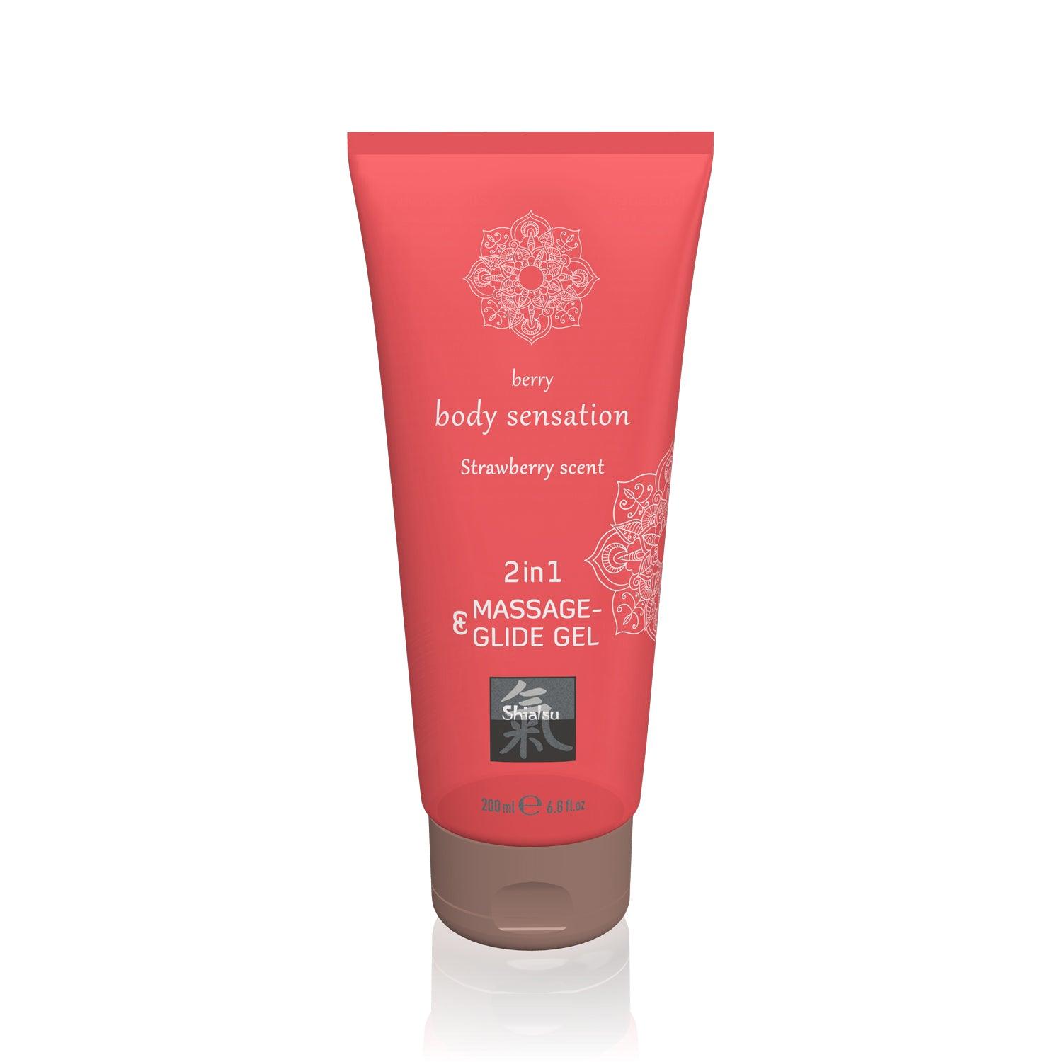 Shiatsu Massage Lubricant Strawberry 200 ml - Take A Peek