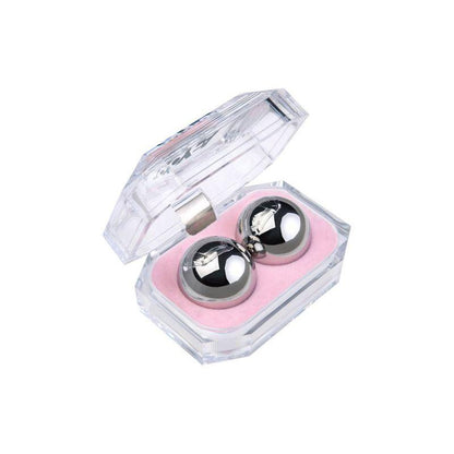 Silver Metal 2 Pc Vaginal Balls 3cm - Take A Peek