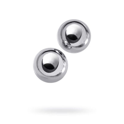 Silver Metal 2 Pc Vaginal Balls 2.5cm - Take A Peek