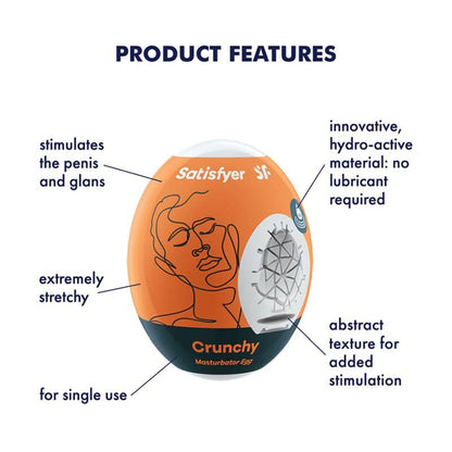 Satisfyer Masturbator Egg Crunchy - Take A Peek