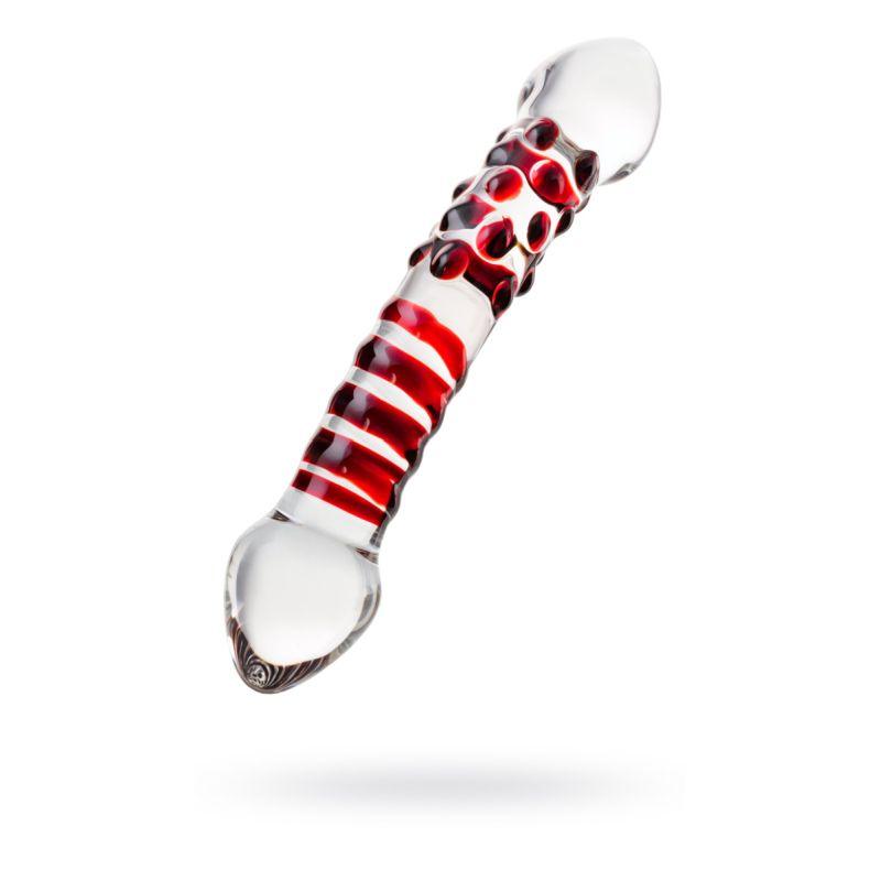 Sexus Glass Dildo Red Delight 19cm - Take A Peek